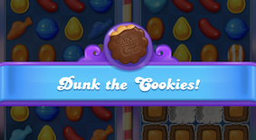 Banner di Inzuppa i biscotti in Candy Crush Friends Saga