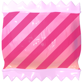 Caramella incartata in Candy Crush Friends Saga. È rosa e a strisce